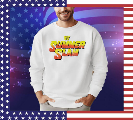 WWE Summerslam retro logo shirt