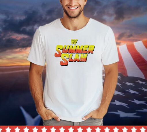 WWE Summerslam retro logo shirt