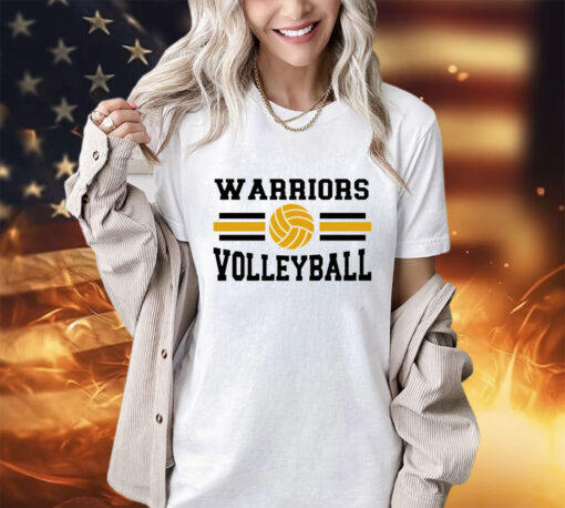 Warriors volleyball logo shirt