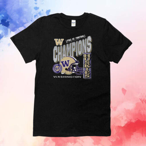 Washington Huskies 2023 Pac-12 Champions Kings of the West Hoodie T-Shirt