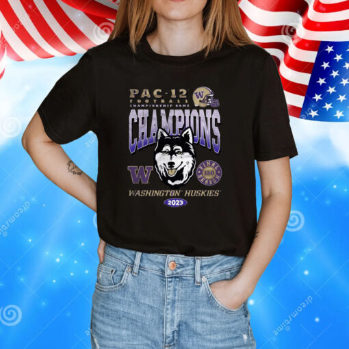 Washington Huskies 2023 Pac-12 Champions TShirts