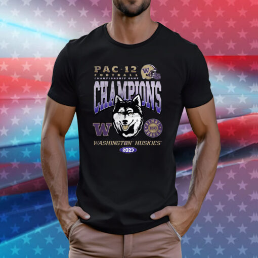 Washington Huskies 2023 Pac-12 Champions TShirt