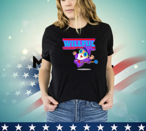 Willful wizard character comfort T-shirt