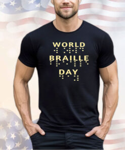 World braille day shirt