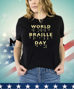 World braille day shirt