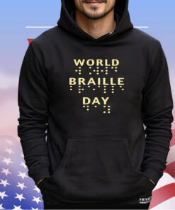 World braille day shirt