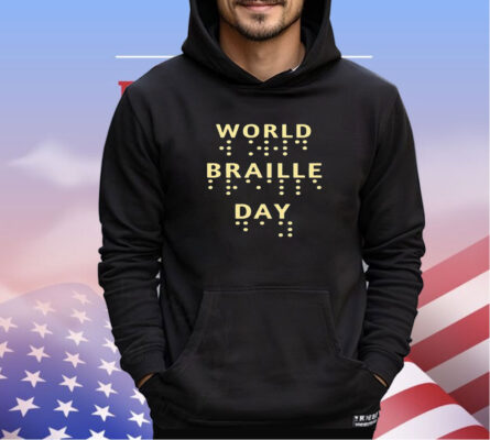 World braille day shirt