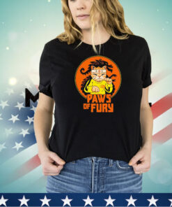 Bruce Lee X cat Paws of Fury shirt
