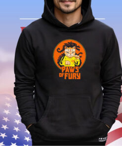 Bruce Lee X cat Paws of Fury shirt