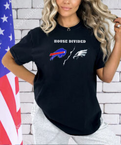 Buffalo Bills and Philadelphia Eagles house divided T-shirt