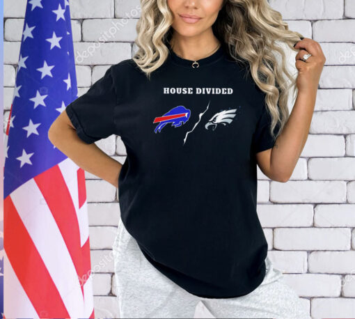 Buffalo Bills and Philadelphia Eagles house divided T-shirt