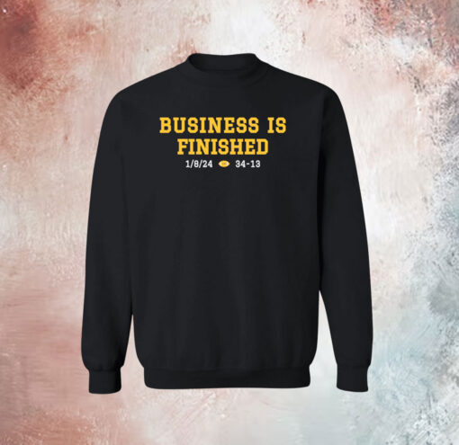 Business Is Finished Michigan 2023 National Champions Long Sleeve Shirt