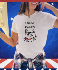 Cat I beat rabies shirt