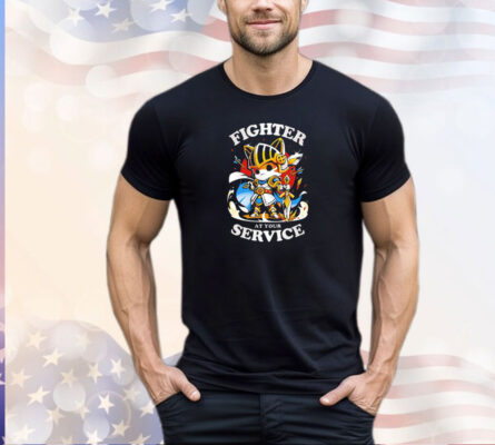 Cat fighter at your service shirt