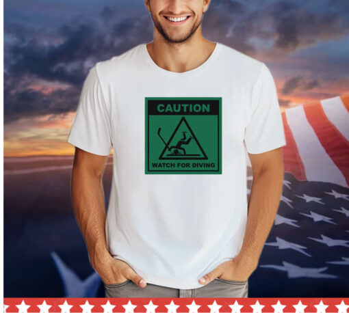 Caution watch for diving shirt