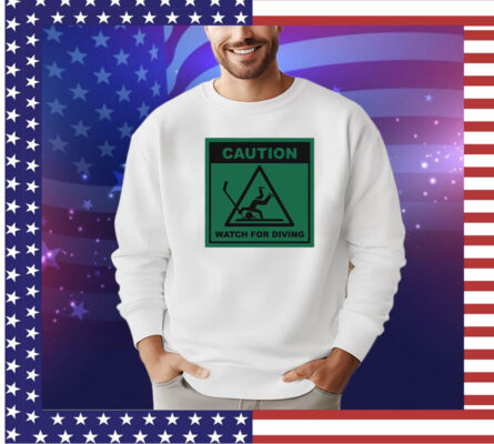 Caution watch for diving shirt