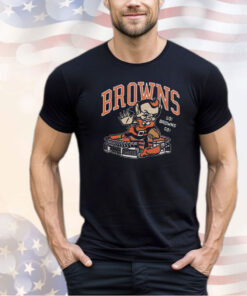 Cleveland Browns Brownie Stiff Arm Stadium Shirt