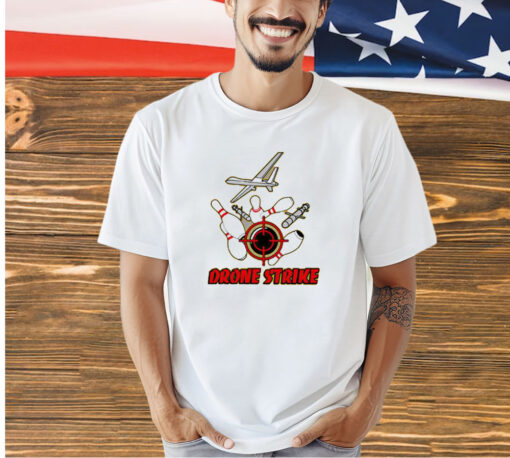 Drone strike bowling T-shirt