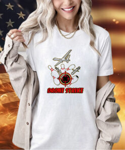 Drone strike bowling T-shirt