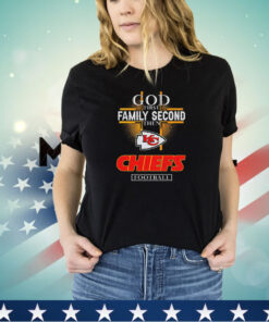 God first family second then Kansas City Chiefs football 2024 shirt