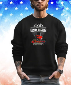 God first family second then Oregon State Beavers football shirt