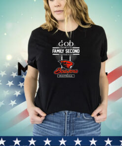 God first family second then Oregon State Beavers football shirt