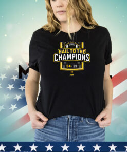 Hail To the Champions T-Shirt for Michigan College Fans Shirt