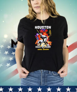 Houston Texans vs. Tennessee Titans Houston hall of fame Andre Johnson shirt