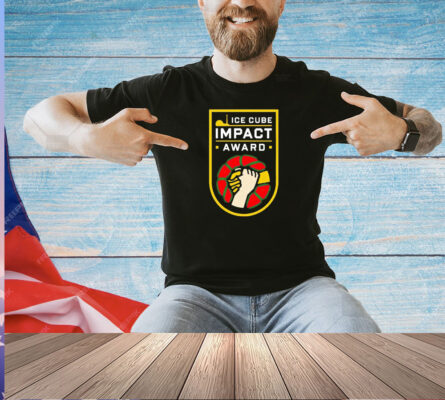 Ice Cube Wearing Ice Cube Impact Award T-shirt