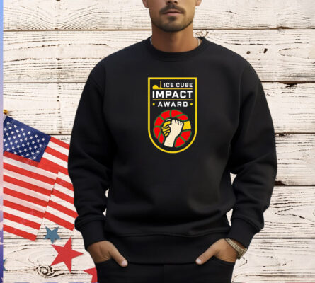 Ice Cube Wearing Ice Cube Impact Award T-shirt