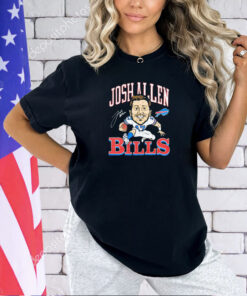 Josh Allen Buffalo Bills caricature signature T-shirt