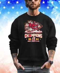 Kansas City Chiefs American Football Conference Champions 23 24 Sunday January 28 2024 Shirt