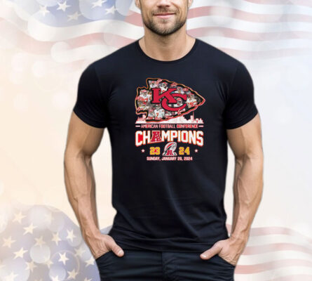 Kansas City Chiefs American Football Conference Champions 23 24 Sunday January 28 2024 Shirt