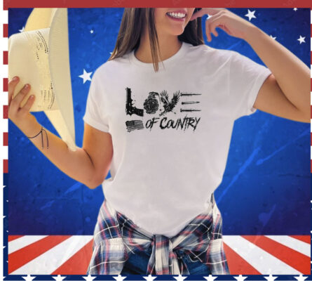 Love of country USA flag shirt