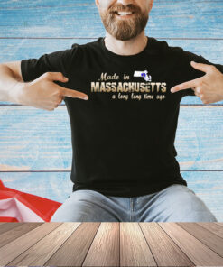 Made in Massachusetts a long long time ago map T-shirt