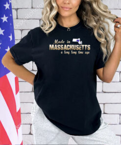 Made in Massachusetts a long long time ago map T-shirt