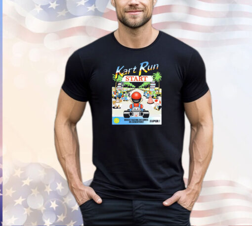 Mario Kart Run where racing becomes an adventure shirt