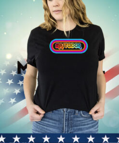 Mastodon 70s rainbow logo shirt