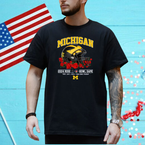 Michigan 2024 Rose Bowl Game Mon Jan 1 2024 Rose Bowl Stadium T-Shirt