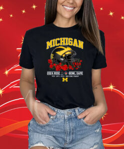 Michigan 2024 Rose Bowl Game Mon Jan 1 2024 Rose Bowl Stadium T-Shirts