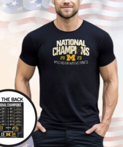 Michigan College Football Playoff 2023 National Champions Shirt
