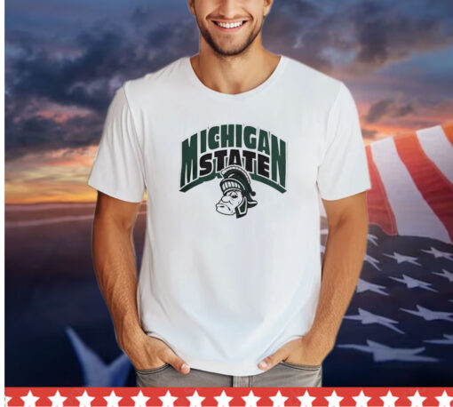 Michigan State Spartans retro logo shirt