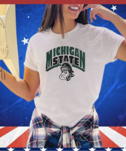 Michigan State Spartans retro logo shirt