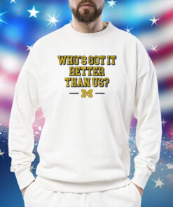 Michigan Whos Got it Better Than Us Sweatshirt