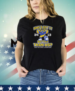 Michigan Wolverine 34-13 Who’s Got It Better Than Us 2023 National Champions shirt