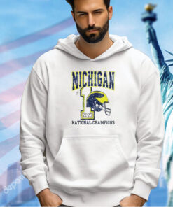 Michigan Wolverines 2023 National Champions No 1 Helmet T-shirt