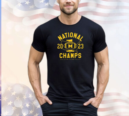 Michigan Wolverines 2023 National Champs hail to the victors valiant shirt