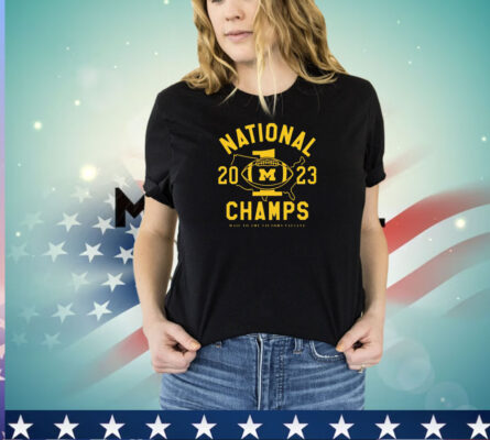 Michigan Wolverines 2023 National Champs hail to the victors valiant shirt