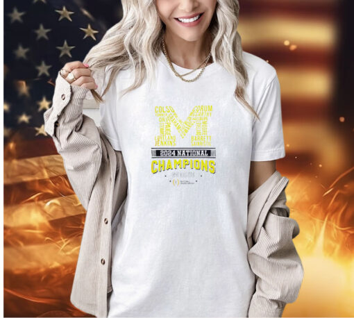 Michigan Wolverines 2024 National Champions Go Blue National Championship T-shirt