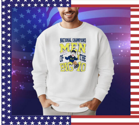 Michigan Wolverines National Champions Men Of The Big 10 cartoon shirt